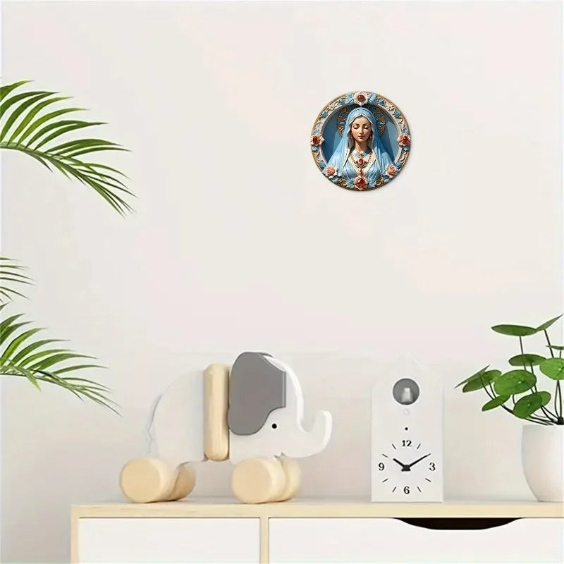 Placa de Alumínio da Virgem Maria