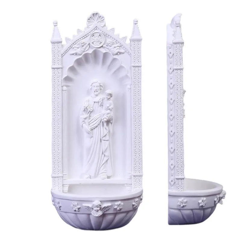 Imagem Sagrada de Resina Branca