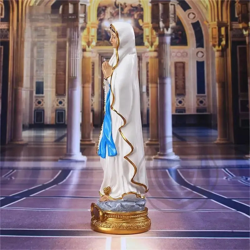 Imagem de Resina de Nossa Senhora de Lourdes - Símbolo de Fé e Proteção
