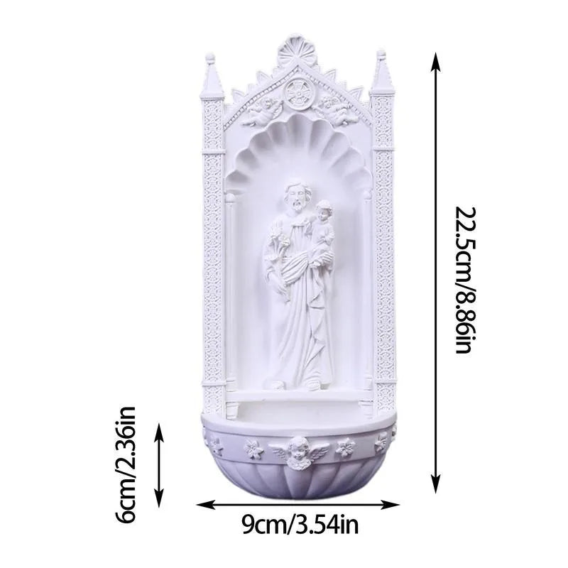 Imagem Sagrada de Resina Branca