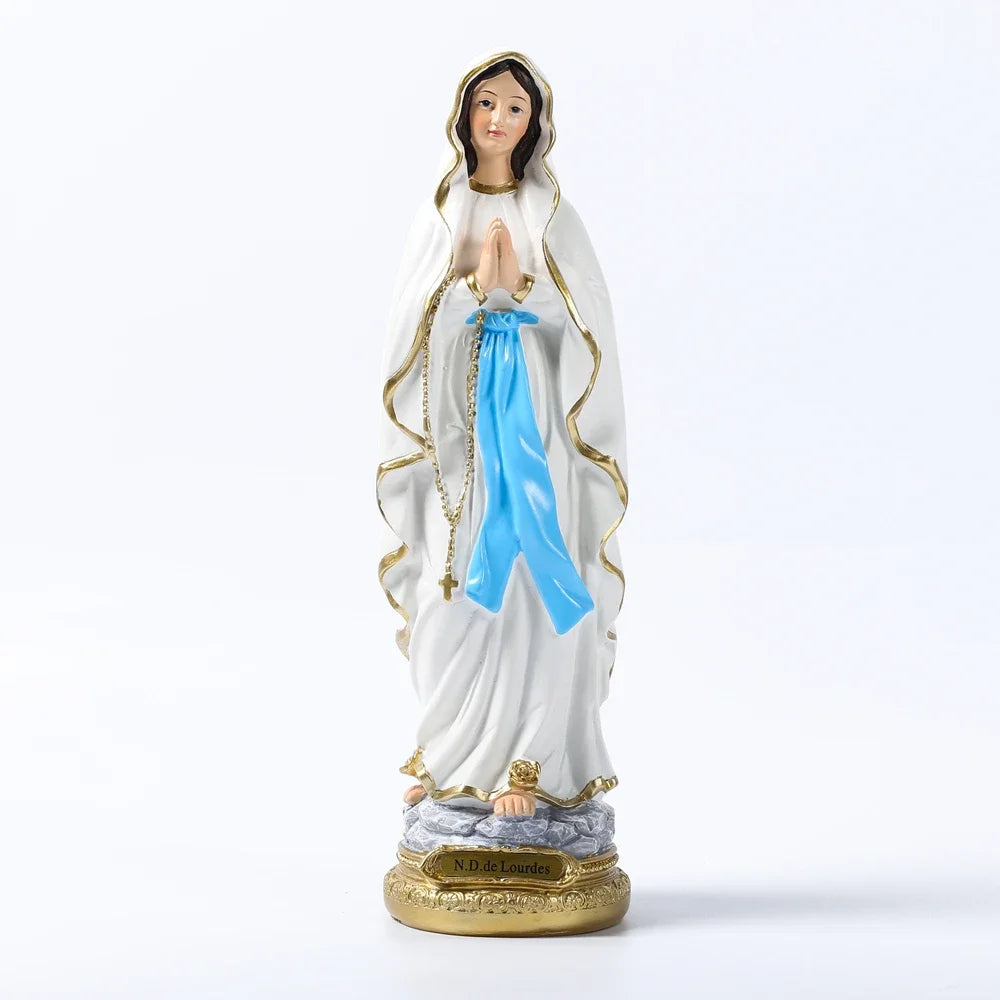 Imagem de Resina de Nossa Senhora de Lourdes - Símbolo de Fé e Proteção