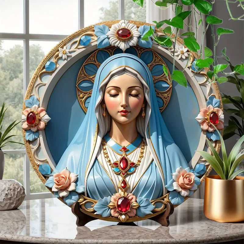 Placa de Alumínio da Virgem Maria