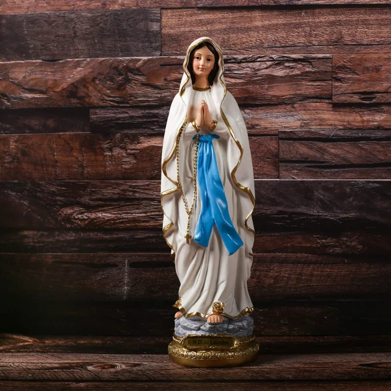 Imagem de Resina de Nossa Senhora de Lourdes - Símbolo de Fé e Proteção
