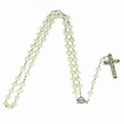 Terço de Colar Brilhante com Crucifixo INRI