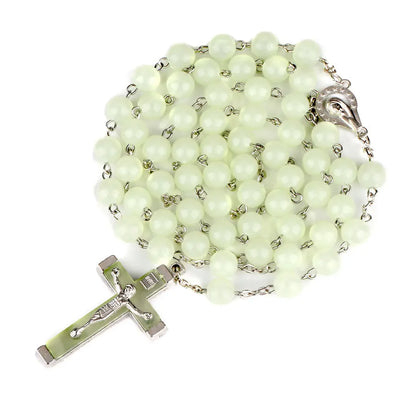 Terço de Colar Brilhante com Crucifixo INRI