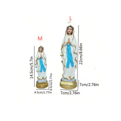 Imagem de Resina de Nossa Senhora de Lourdes - Símbolo de Fé e Proteção