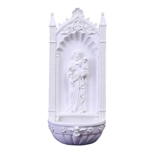 Imagem Sagrada de Resina Branca