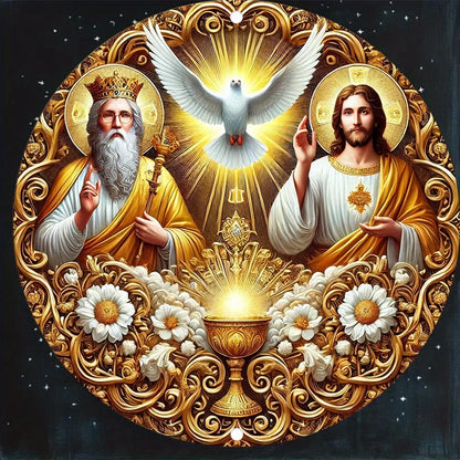 Placa de Metal Sagrado de Jesus - Arte do Espírito Santo