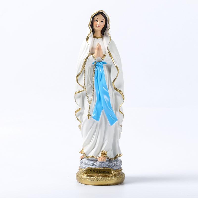 Imagem de Resina de Nossa Senhora de Lourdes - Símbolo de Fé e Proteção
