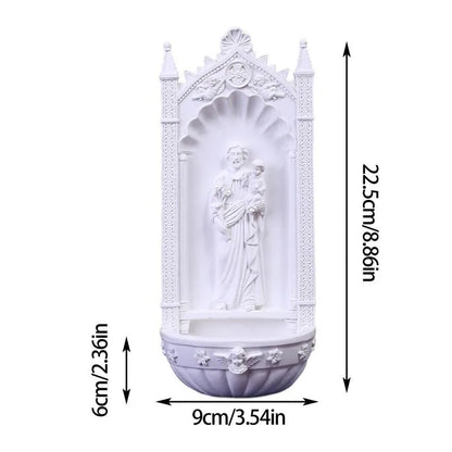 Imagem Sagrada de Resina Branca