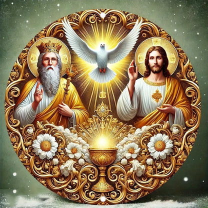 Placa de Metal Sagrado de Jesus - Arte do Espírito Santo